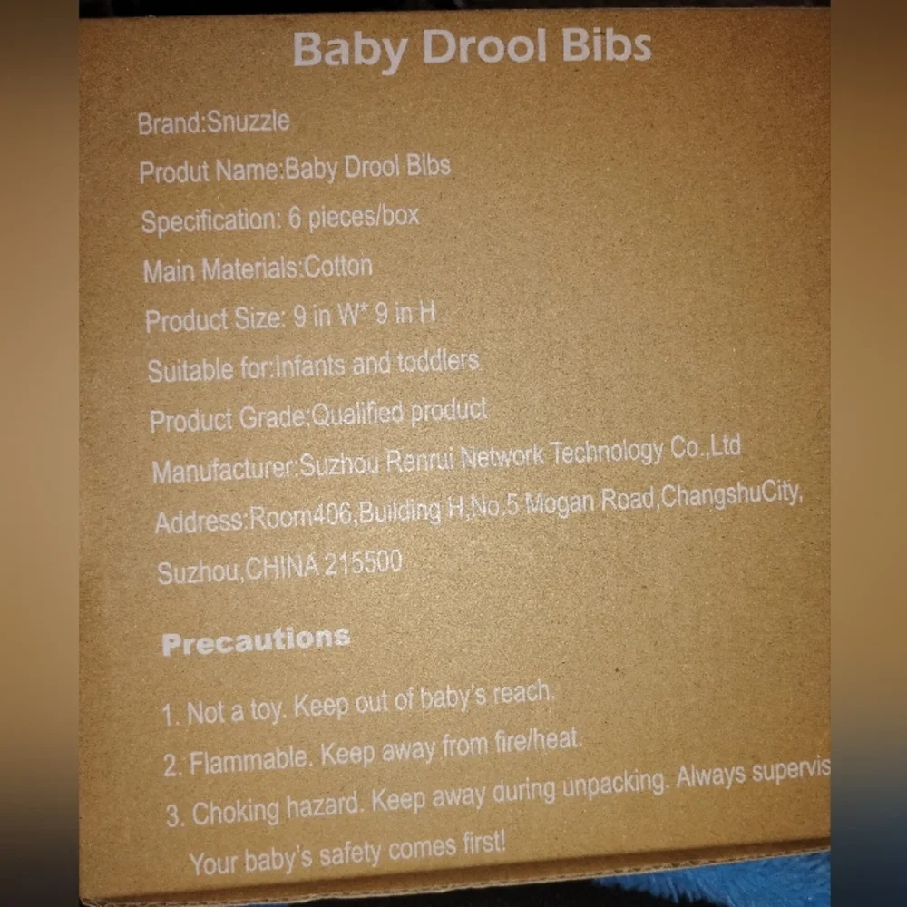 Snuzzle Drool Bibs(6 Pack)